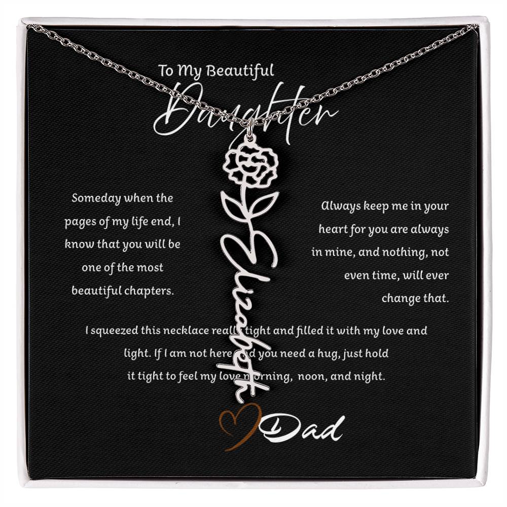 Personalized Name Necklace from Father