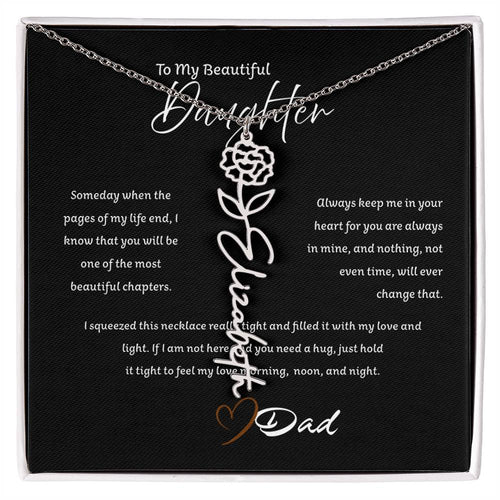 Personalized Name Necklace from Father