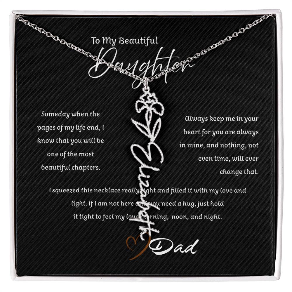 Personalized Name Necklace from Father