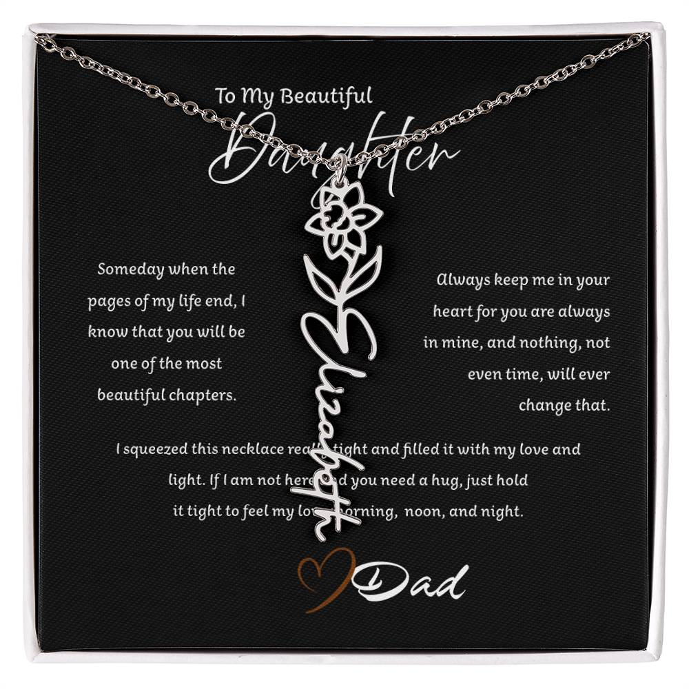 Personalized Name Necklace from Father