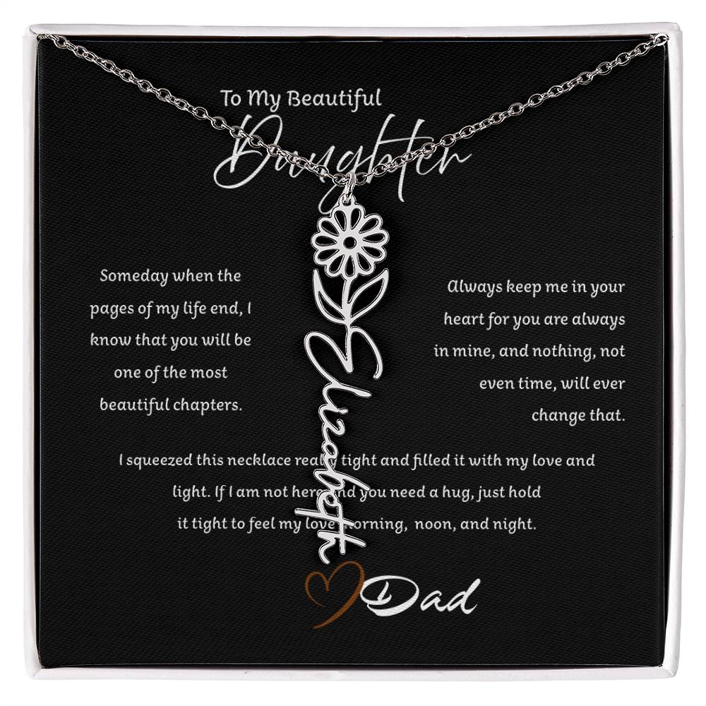 Personalized Name Necklace from Father