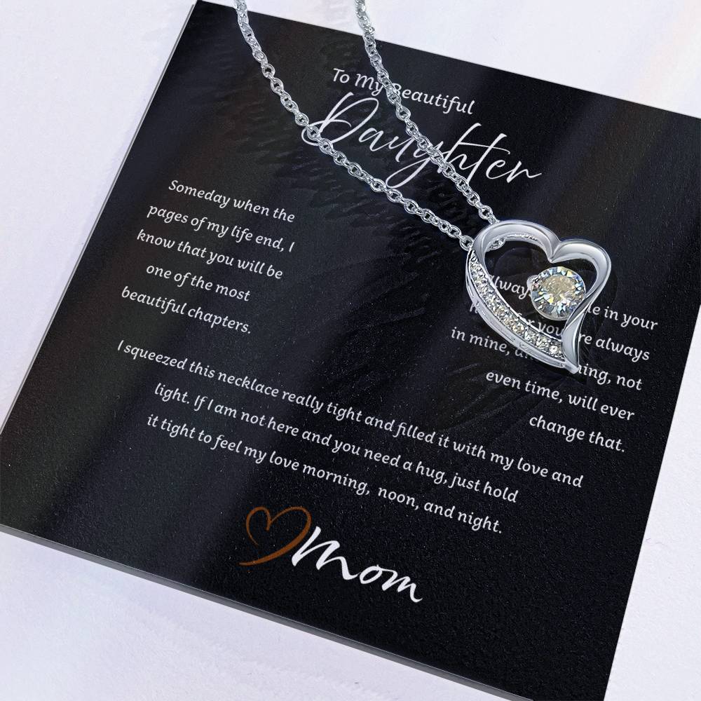 Pendant Love Necklace to Daughter from Mom